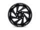Fuel Wheels Vortex Gloss Black Milled 5-Lug Wheel; 20x10; -18mm Offset (02-08 RAM 1500, Excluding Mega Cab)