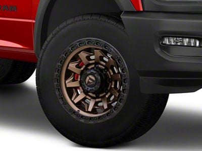 Fuel Wheels Covert Matte Bronze with Black Bead Ring 8-Lug Wheel; 20x10; -18mm Offset (19-24 RAM 2500)