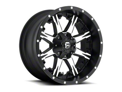 Fuel Wheels Nutz Matte Black Machined 8-Lug Wheel; 20x10; -12mm Offset (19-24 RAM 2500)