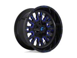 Fuel Wheels Stroke Gloss Black with Blue Tinted Clear 8-Lug Wheel; 20x10; -18mm Offset (19-24 RAM 2500)