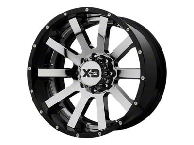 Fuel Wheels Typhoon Gloss Black Milled 8-Lug Wheel; 22x10; -18mm Offset (19-24 RAM 2500)