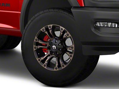 Fuel Wheels Vapor Matte Black Double Dark Tint 8-Lug Wheel; 18x9; 20mm Offset (19-24 RAM 2500)