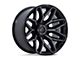 Fuel Wheels Flux Gloss Black Brushed Face with Gray Tint 8-Lug Wheel; 22x12; -44mm Offset (19-24 RAM 3500 SRW)
