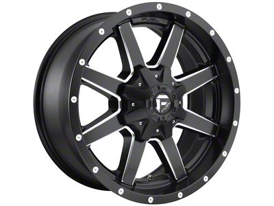 Fuel Wheels Maverick Matte Black Milled 8-Lug Wheel; 20x9; 1mm Offset (19-24 RAM 3500 SRW)