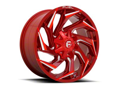 Fuel Wheels Reaction Candy Red Milled 8-Lug Wheel; 20x9; 20mm Offset (19-24 RAM 3500 SRW)