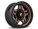 Fuel Wheels Anza Matte Bronze with Black Ring 6-Lug Wheel; 17x8.5; 6mm Offset (19-23 Ranger)