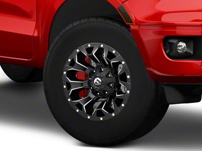 Fuel Wheels Assault Satin Black Milled 6-Lug Wheel; 17x9; -12mm Offset (19-23 Ranger)