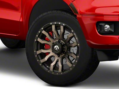 Fuel Wheels Blitz Matte Black Double Dark Tint 6-Lug Wheel; 20x9; 1mm Offset (19-23 Ranger)