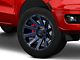 Fuel Wheels Contra Gloss Black with Blue Tinted Clear 6-Lug Wheel; 20x9; 20mm Offset (19-23 Ranger)
