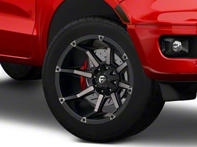 Fuel Wheels Coupler Matte Black Machined 6-Lug Wheel; 20x9; 1mm Offset (19-23 Ranger)