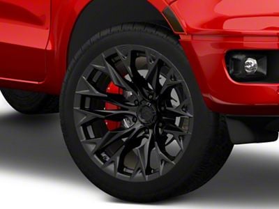 Fuel Wheels Flame Blackout 6-Lug Wheel; 22x10; -18mm Offset (19-23 Ranger)