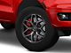 Fuel Wheels Flux Gloss Black Brushed with Gray Tint 6-Lug Wheel; 18x9; 1mm Offset (19-23 Ranger)