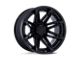 Fuel Wheels Fusion Forged Brawl Matte Black with Gloss Black Lip 6-Lug Wheel; 24x12; -44mm Offset (19-23 Ranger)