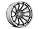 Fuel Wheels Fusion Forged Burn Platinum with Chrome Lip 6-Lug Wheel; 22x10; -18mm Offset (19-23 Ranger)