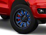 Fuel Wheels Hardline Gloss Black with Blue Tinted Clear 6-Lug Wheel; 20x9; 20mm Offset (19-23 Ranger)