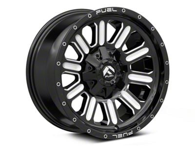 Fuel Wheels Hardline Gloss Black Milled 6-Lug Wheel; 17x9; -12mm Offset (19-23 Ranger)