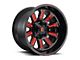 Fuel Wheels Hardline Gloss Black with Red Tint Clear 6-Lug Wheel; 20x12; -44mm Offset (19-23 Ranger)