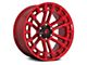 Fuel Wheels Heater Candy Red Machined 6-Lug Wheel; 17x9; -12mm Offset (19-23 Ranger)