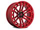 Fuel Wheels Heater Candy Red Machined 6-Lug Wheel; 20x9; 1mm Offset (19-23 Ranger)