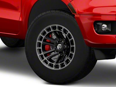 Fuel Wheels Heater Matte Black Double Dark Tint Machined 6-Lug Wheel; 17x9; -12mm Offset (19-23 Ranger)