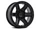 Fuel Wheels Outrun Matte Black with Gloss Black Lip 6-Lug Wheel; 17x8.5; 18mm Offset (19-23 Ranger)