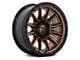 Fuel Wheels Piston Matte Bronze with Gloss Black Lip 6-Lug Wheel; 20x10; -18mm Offset (19-23 Ranger)
