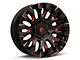 Fuel Wheels Quake Gloss Black Milled with Red Tint 6-Lug Wheel; 20x9; 1mm Offset (19-23 Ranger)