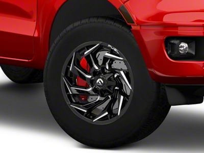 Fuel Wheels Reaction Gloss Black Milled 6-Lug Wheel; 18x9; -12mm Offset (19-23 Ranger)