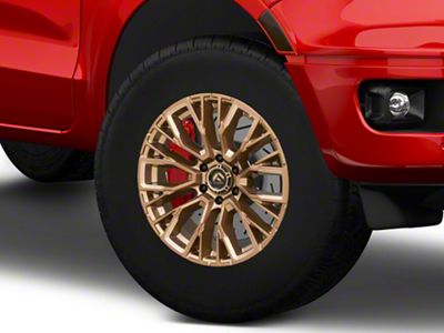 Fuel Wheels Rebar Platinum Bronze Milled 6-Lug Wheel; 17x9; -12mm Offset (19-23 Ranger)