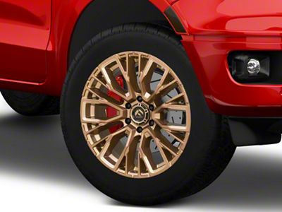 Fuel Wheels Rebar Platinum Bronze Milled 6-Lug Wheel; 20x9; 1mm Offset (19-23 Ranger)
