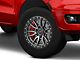 Fuel Wheels Rebel Matte Gunmetal with Black Bead Ring 6-Lug Wheel; 18x9; 1mm Offset (19-23 Ranger)