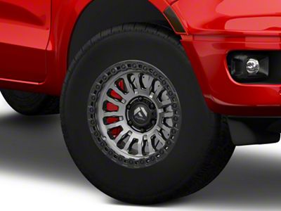 Fuel Wheels Rincon Matte Gunmetal with Matte Black Lip 6-Lug Wheel; 17x9; -12mm Offset (19-23 Ranger)