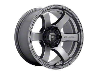 Fuel Wheels Rush Matte Gunmetal 6-Lug Wheel; 18x9; 1mm Offset (19-23 Ranger)