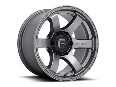 Fuel Wheels Rush Textured Anthracite 6-Lug Wheel; 17x9; -12mm Offset (19-23 Ranger)