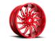 Fuel Wheels Saber Candy Red Milled 6-Lug Wheel; 24x12; -44mm Offset (19-23 Ranger)