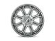 Fuel Wheels Siege Brushed Gunmetal with Tinted Clear 6-Lug Wheel; 26x14; -75mm Offset (19-23 Ranger)