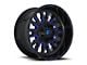 Fuel Wheels Stroke Gloss Black with Blue Tint Clear 6-Lug Wheel; 20x12; -43mm Offset (19-23 Ranger)