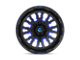 Fuel Wheels Stroke Gloss Black with Blue Tinted Clear 6-Lug Wheel; 17x9; -12mm Offset (19-23 Ranger)