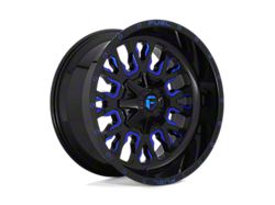 Fuel Wheels Stroke Gloss Black with Blue Tinted Clear 6-Lug Wheel; 18x9; -12mm Offset (19-23 Ranger)