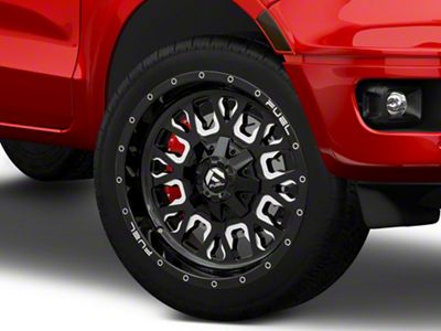 Fuel Wheels Stroke Gloss Black Milled 6-Lug Wheel; 22x10; -19mm Offset (19-23 Ranger)