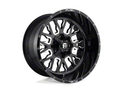 Fuel Wheels Stroke Gloss Black Milled 6-Lug Wheel; 22x12; -44mm Offset (19-23 Ranger)