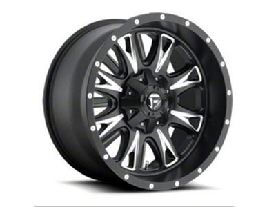 Fuel Wheels Throttle Matte Black Milled 6-Lug Wheel; 22x14; -76mm Offset (19-23 Ranger)