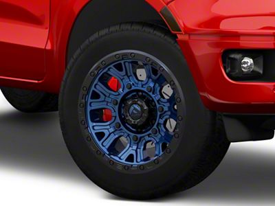 Fuel Wheels Traction Dark Blue with Black Ring 6-Lug Wheel; 20x10; -18mm Offset (19-23 Ranger)