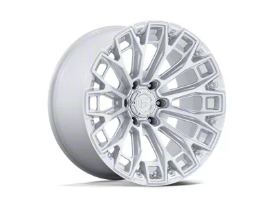 Fuel Wheels Trax Gloss Silver with Machined Face 6-Lug Wheel; 17x9; 20mm Offset (24-25 Ranger)