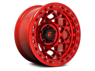 Fuel Wheels Unit Beadlock Candy Red 6-Lug Wheel; 17x9; -15mm Offset (19-23 Ranger)