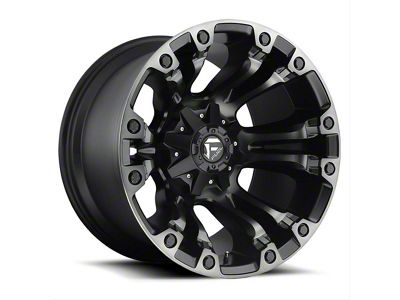 Fuel Wheels Vapor Matte Black Machined 6-Lug Wheel; 20x12; -44mm Offset (19-23 Ranger)