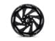 Fuel Wheels Vortex Gloss Black Milled 6-Lug Wheel; 22x12; -44mm Offset (19-23 Ranger)