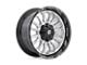 Fuel Wheels Arc Silver Brushed Face with Milled Black Lip 6-Lug Wheel; 22x12; -44mm Offset (19-24 Sierra 1500)