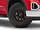 Fuel Wheels Assault Matte Black Red Milled 6-Lug Wheel; 17x9; -12mm Offset (19-24 Sierra 1500)