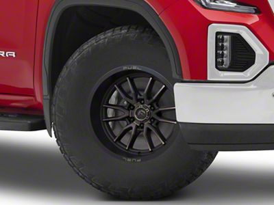 Fuel Wheels Clash Matte Black Double Dark Tint 6-Lug Wheel; 17x9; 1mm Offset (19-24 Sierra 1500)